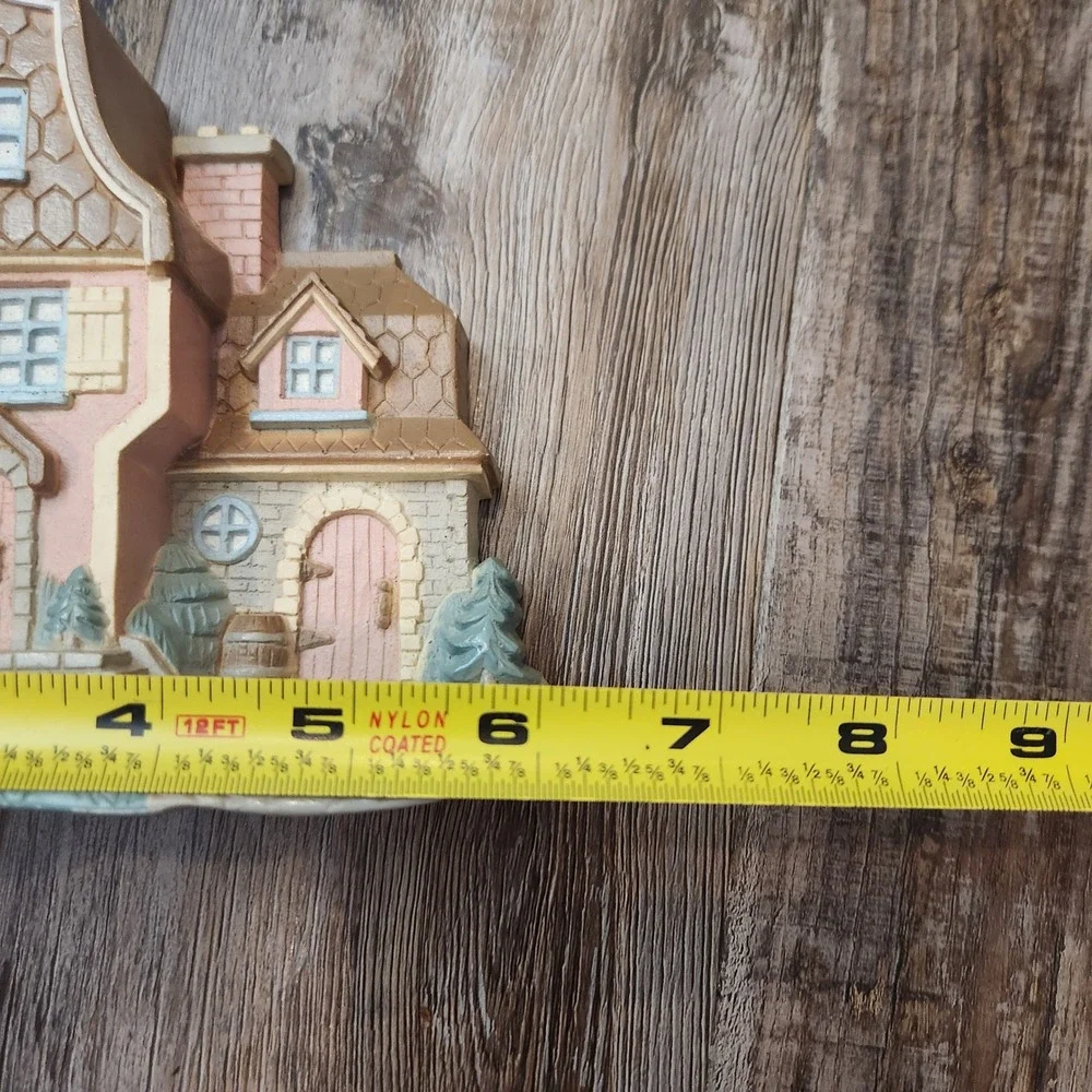 Vintage Burwood Products Pastel Cottage Wall Hanging Set 1995 3133-1 3133-2 2pc